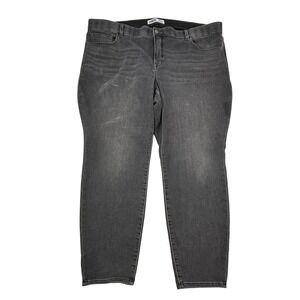 Old Navy Women Plus 24 Rockstar Super Skinny Gray Built-In‎ Warm Stretch Jeans